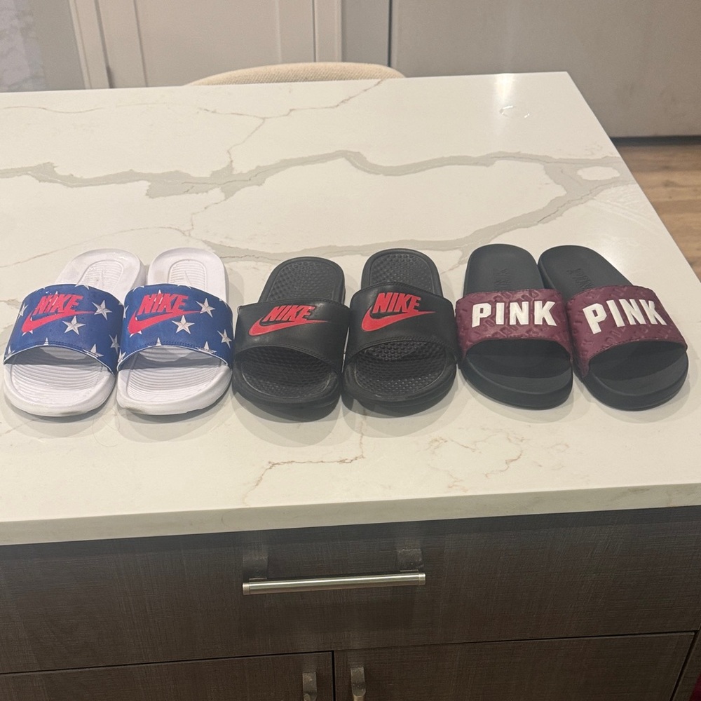 Nike and Pink Slide Sandals Collection